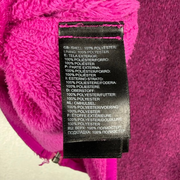 The North Face Girls Kids Pink Fleece Zip Up Jacket Size XL See Description - Picture 6 of 7